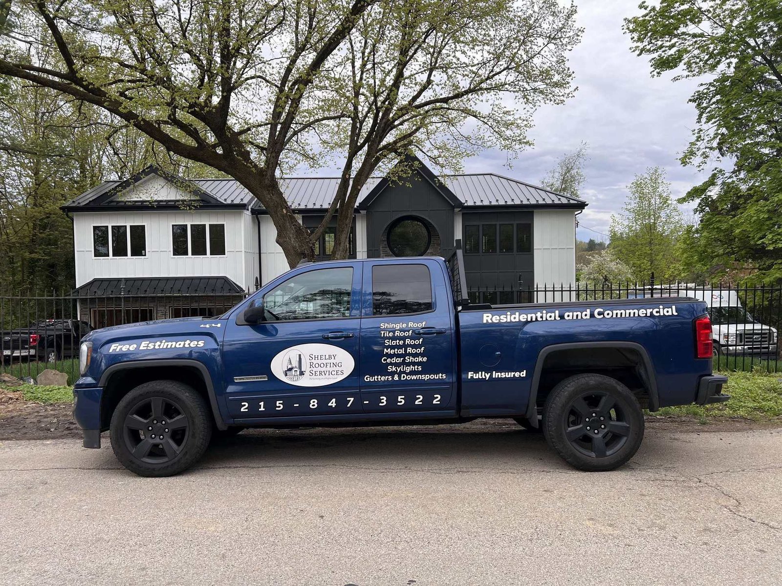 Shelby Roofing Services branded truck — Blue Bell, PA