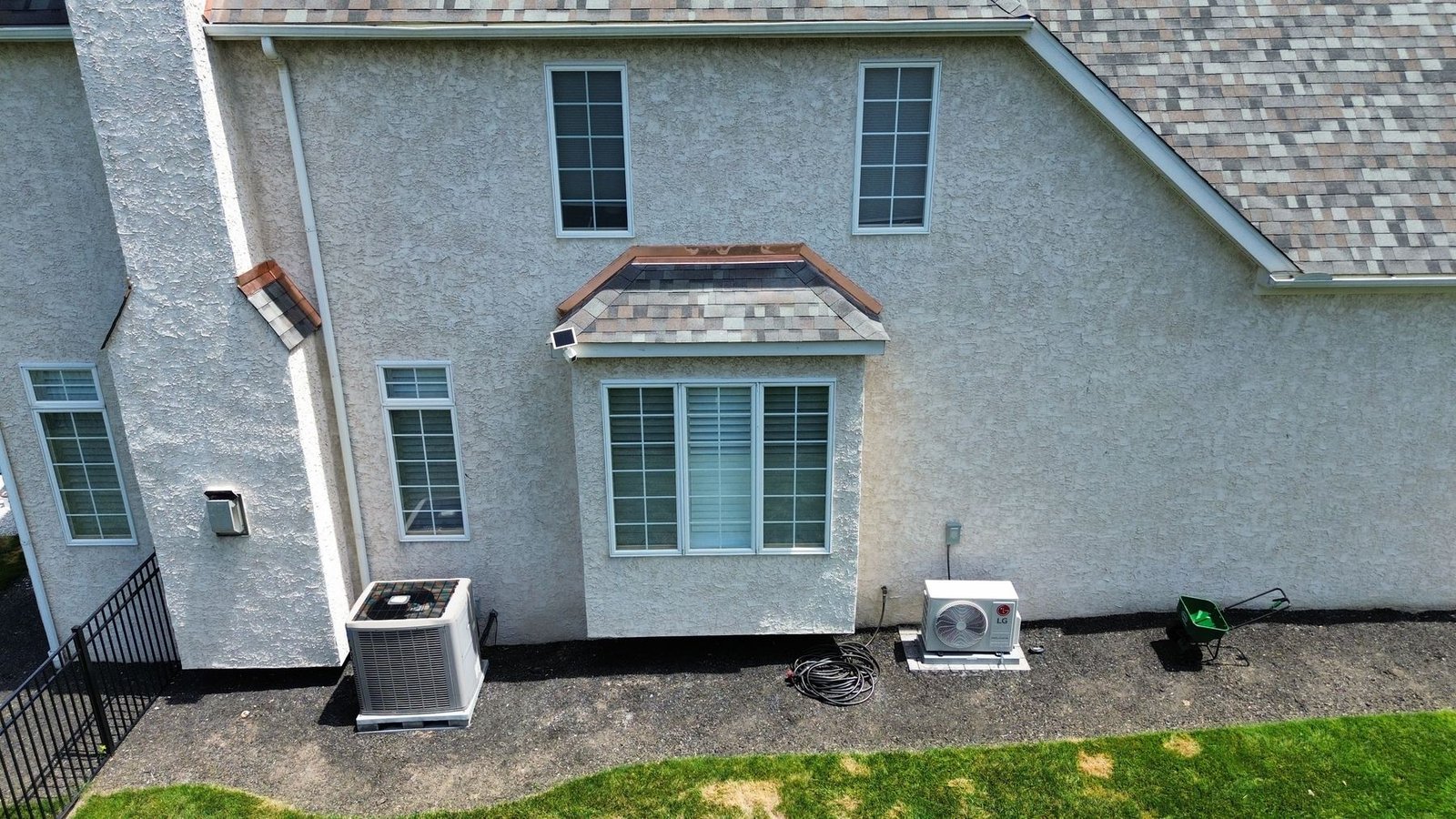 Side bump-out with new copper hip roof — Shelby Roofing Services PA