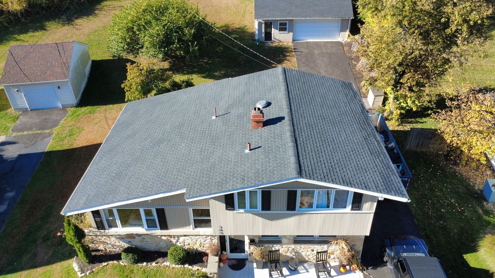 In-progress — new decking and shingle installation, PA