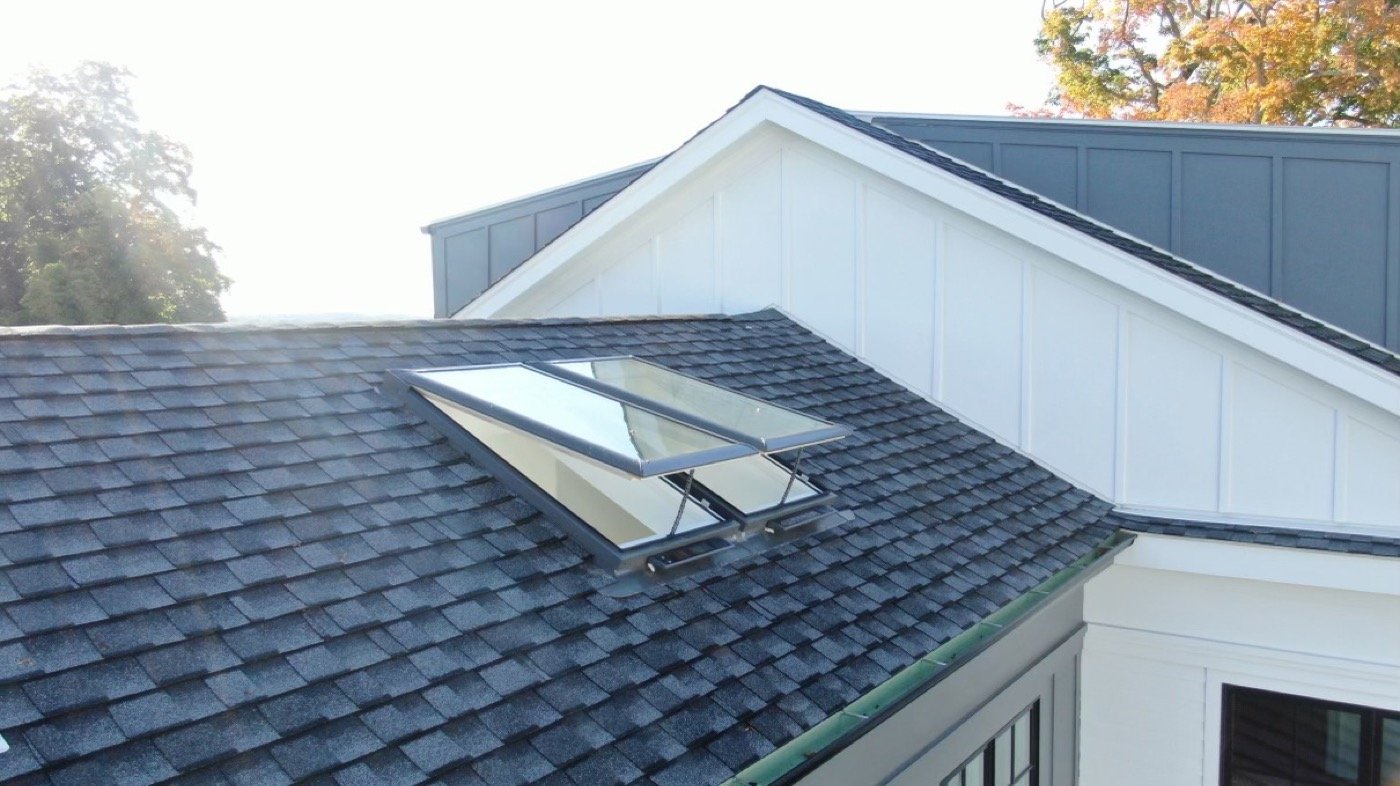 Velux venting skylight installed on architectural shingle roof — Shelby Roofing Services, Greater Philadelphia Area
